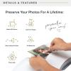 imageMCS The Story of Us Photo Album Holds 200 4x6 Photos with Memo Space Tan Linen Cover Clear SideLoading Pockets  Scrapbook Style Keepsake for Weddings Anniversaries ampamp More  A Thoughtful GiftAre The Days