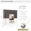 imageMCS The Story of Us Photo Album Holds 200 4x6 Photos with Memo Space Tan Linen Cover Clear SideLoading Pockets  Scrapbook Style Keepsake for Weddings Anniversaries ampamp More  A Thoughtful GiftLove Is A Four Legged Word