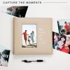 imageMCS The Story of Us Photo Album Holds 200 4x6 Photos with Memo Space Tan Linen Cover Clear SideLoading Pockets  Scrapbook Style Keepsake for Weddings Anniversaries ampamp More  A Thoughtful GiftStory of Us