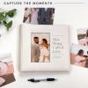 imageMCS The Story of Us Photo Album Holds 200 4x6 Photos with Memo Space Tan Linen Cover Clear SideLoading Pockets  Scrapbook Style Keepsake for Weddings Anniversaries ampamp More  A Thoughtful GiftThing Called Love