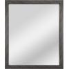 imageMCS Thin Gallery Large Wall Mirror Modern Rectangle Mirror Home Decor for Living Room Bedroom or Bathroom 274 by 334 Inch White WoodgrainBlack Woodgrain