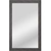 imageMCS Thin Gallery Large Wall Mirror Modern Rectangle Mirror Home Decor for Living Room Bedroom or Bathroom 274 by 334 Inch White WoodgrainBlack Woodgrain