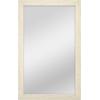 imageMCS Thin Gallery Large Wall Mirror Modern Rectangle Mirror Home Decor for Living Room Bedroom or Bathroom 274 by 334 Inch White WoodgrainNatural Woodgrain