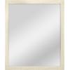 imageMCS Thin Gallery Large Wall Mirror Modern Rectangle Mirror Home Decor for Living Room Bedroom or Bathroom 274 by 334 Inch White WoodgrainNatural Woodgrain