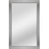 imageMCS Thin Gallery Large Wall Mirror Modern Rectangle Mirror Home Decor for Living Room Bedroom or Bathroom 274 by 334 Inch White WoodgrainSilver