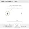 imageMCS Thin Gallery Large Wall Mirror Modern Rectangle Mirror Home Decor for Living Room Bedroom or Bathroom 274 by 334 Inch White WoodgrainSilver
