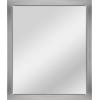 imageMCS Thin Gallery Large Wall Mirror Modern Rectangle Mirror Home Decor for Living Room Bedroom or Bathroom 274 by 334 Inch White WoodgrainSilver