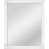 imageMCS Thin Gallery Large Wall Mirror Modern Rectangle Mirror Home Decor for Living Room Bedroom or Bathroom 274 by 334 Inch White WoodgrainWhite Woodgrain