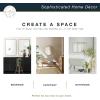 imageMaster ampamp Co Luna Large Wall Mirror Minimalist Home Decor Rectangle Mirror with Rounded Corners for Living Room Bedroom or Bathroom 18 by 28 Inch Natural WoodRound