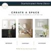 imageMaster ampamp Co Luna Large Wall Mirror Minimalist Home Decor Rectangle Mirror with Rounded Corners for Living Room Bedroom or Bathroom 18 by 28 Inch Natural WoodRound