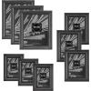 imageMCS 4x6 Inch Regency Wood Frame Black Washed Woodgrain 45961Regency 9 pc frame set