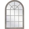 imageMCS Countryside Arched Windowpane Wall Gray 24x36 Inch Overall Size MirrorGrey