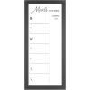 imageMCS Dry Erase Calander 30x30 Walnut Framed Monthly Calendar for the Wall Stay Organized with Family Planner for Appointments Sports Events ampamp MoreBlack