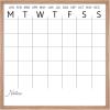 imageMCS Dry Erase Calander 30x30 Walnut Framed Monthly Calendar for the Wall Stay Organized with Family Planner for Appointments Sports Events ampamp MoreBrown