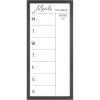 imageMCS Dry Erase Weekly Planner 11x24 Natural Framed Calander Whiteboard for Wall Plan Your Week with Family Weekly Planner for Dinners Sports Events ampamp MoreBlack