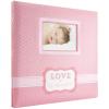 imageMCS Expandable 10Page Baby Scrapbook Album with Photo Opening Cover and 12 x 12 Inch Pages 135 x 125 Inch Love at First Sight