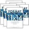 imageMCS Format Frame Front Loading Gallery Wall Frame Set 11x14 6 Pack Black