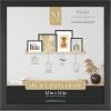 imageMCS Gallery Wooden Frame for Canvas Art Boards Photos and more Black 12x12 Inch