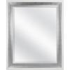 imageMCS Simplicity 215x255 Large Wall Mirror Black ampamp Beveled Detail Mirror Vertical ampamp Horizontal Wall Hanging Mirror for Bathroom Bedroom ampamp LivingroomWhite and Woven Silver