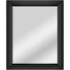 imageMCS Simplicity 215x255 Large Wall Mirror Black ampamp Beveled Detail Mirror Vertical ampamp Horizontal Wall Hanging Mirror for Bathroom Bedroom ampamp LivingroomBrushed Black