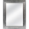 imageMCS Simplicity 215x255 Large Wall Mirror Black ampamp Beveled Detail Mirror Vertical ampamp Horizontal Wall Hanging Mirror for Bathroom Bedroom ampamp LivingroomSilver