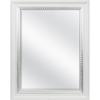 imageMCS Simplicity 215x255 Large Wall Mirror Black ampamp Beveled Detail Mirror Vertical ampamp Horizontal Wall Hanging Mirror for Bathroom Bedroom ampamp LivingroomWhite
