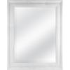 imageMCS Simplicity 215x255 Large Wall Mirror Black ampamp Beveled Detail Mirror Vertical ampamp Horizontal Wall Hanging Mirror for Bathroom Bedroom ampamp LivingroomWhite Wash