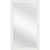imageMCS Simplicity 215x255 Large Wall Mirror Black ampamp Beveled Detail Mirror Vertical ampamp Horizontal Wall Hanging Mirror for Bathroom Bedroom ampamp LivingroomWhite Woodgrain