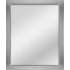 imageMCS Thin Gallery Large Wall Mirror Modern Rectangle Mirror Home Decor for Living Room Bedroom or Bathroom 274 by 334 Inch White WoodgrainSilver