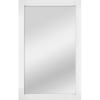 imageMCS Thin Gallery Large Wall Mirror Modern Rectangle Mirror Home Decor for Living Room Bedroom or Bathroom 274 by 334 Inch White WoodgrainWhite Woodgrain