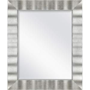 imageMCS 30x36 Large Wall Mirror Silver Wavy ampamp Beveled Mirror Vertical ampamp Horizontal Wall Hanging Mirror for Bathroom Bedroom ampamp LivingroomSilver