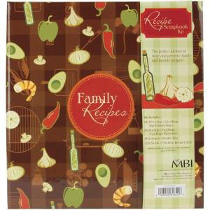 imageMCS 8Page Recipe Binder with Cards and Dividers 8 85 x 11 TopLoading Pages and 25 5 x 7 Inch Recipe Cards