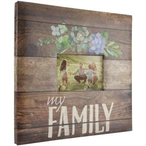 imageMCS Expandable 10Page Scrapbook Album with 12 x 12 Inch Pages 135 x 125 Inch Family White