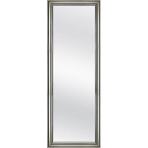 imageMCS Ezra 2466x6866 Large Floor Mirror White Woodgrain ampamp Beveled Mirror Vertical ampamp Horizontal Wall Hanging Mirror for Bathroom Bedroom ampamp LivingroomBrushed Nickel