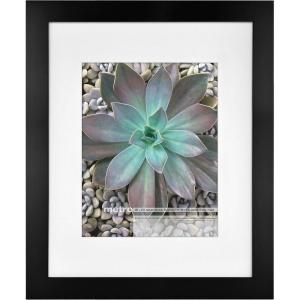 imageMCS Framatic Metro 16x20 Inch Matted for 11x14 Inch Photo Black Frames
