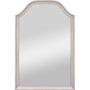 imageMCS Master ampamp Co 24x36 Mirror with Black Woodgrain Solid Wood Frame Arched Wall Hanging Large Mirror for Bathroom Bedroom ampamp LivingroomGray Wood Grain