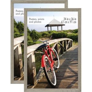 imageMCS Museum Poster Frame Barnwood 24 x 36 in 2 pk