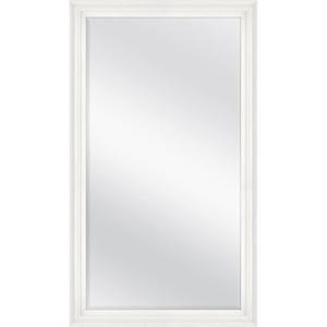 imageMCS Simplicity 215x255 Large Wall Mirror Black ampamp Beveled Detail Mirror Vertical ampamp Horizontal Wall Hanging Mirror for Bathroom Bedroom ampamp LivingroomWhite Woodgrain