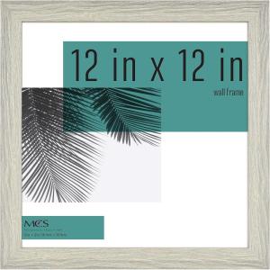 imageMCS Studio Gallery 12x12 Picture Gray Woodgrain Wall Hanging ampamp Easel for Tabletop Display Square Photo Frame for Photos Posters ampamp Art Prints 1Pack
