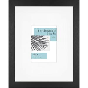 imageMCS Studio Gallery Frame Black Woodgrain 11 x 14 in