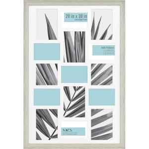 imageMCS Studio Gallery Frame Gray Woodgrain 20 x 30 in Collage Single