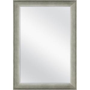 imageMCS Summit Large Wall Mirror Modern Rectangle Mirror Home Decor for Living Room Bedroom or Bathroom 295 by 415 Inch Silver