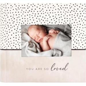 imageMCS The Story of Us Photo Album Holds 200 4x6 Photos with Memo Space Tan Linen Cover Clear SideLoading Pockets  Scrapbook Style Keepsake for Weddings Anniversaries ampamp More  A Thoughtful GiftYou Are So Loved