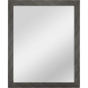 imageMCS Thin Gallery Large Wall Mirror Modern Rectangle Mirror Home Decor for Living Room Bedroom or Bathroom 274 by 334 Inch White WoodgrainBlack Woodgrain