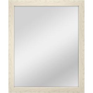 imageMCS Thin Gallery Large Wall Mirror Modern Rectangle Mirror Home Decor for Living Room Bedroom or Bathroom 274 by 334 Inch White WoodgrainNatural Woodgrain