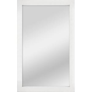 imageMCS Thin Gallery Large Wall Mirror Modern Rectangle Mirror Home Decor for Living Room Bedroom or Bathroom 274 by 334 Inch White WoodgrainWhite Woodgrain