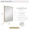 imageMCS Micro Rope Front Loaded Wall Mirror 20x30 Tarnished Brass