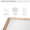 imageMCS Micro Rope Front Loaded Wall Mirror 20x30 Tarnished Brass