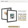 imageMCS Studio Gallery Classic 16x16 Picture Frame Black Woodgrain Vertical ampamp Horizontal Wall Hanging Large Picture Frame for Photos Posters ampamp Art Prints 1Pack