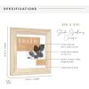 imageMCS Studio Gallery Classic 8x8 Picture Frame Natural Woodgrain Vertical ampamp Horizontal Wall Hanging Large Picture Frame for Photos Posters ampamp Art Prints 1Pack
